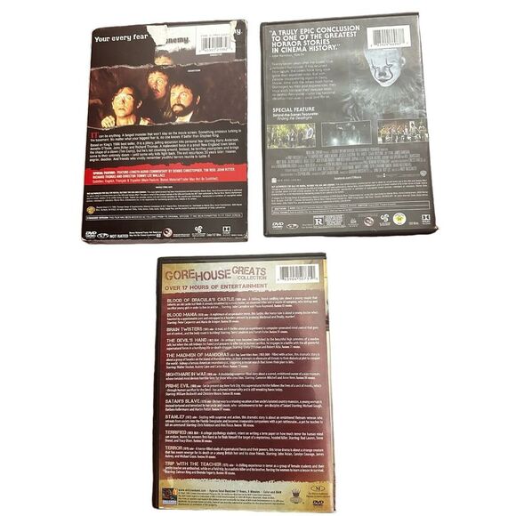 Stephen King IT, IT Chaper Two &‎ Gorehouse Greats Collection DVD's Horror Scary - Picture 2 of 3